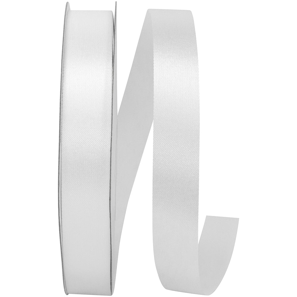 White 7 8 Inch Aqua Satin Cooler Ribbon for Wreaths & Bows