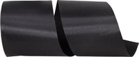 Black 4 Inch Aqua Satin Cooler Ribbon for Wreaths & Bows