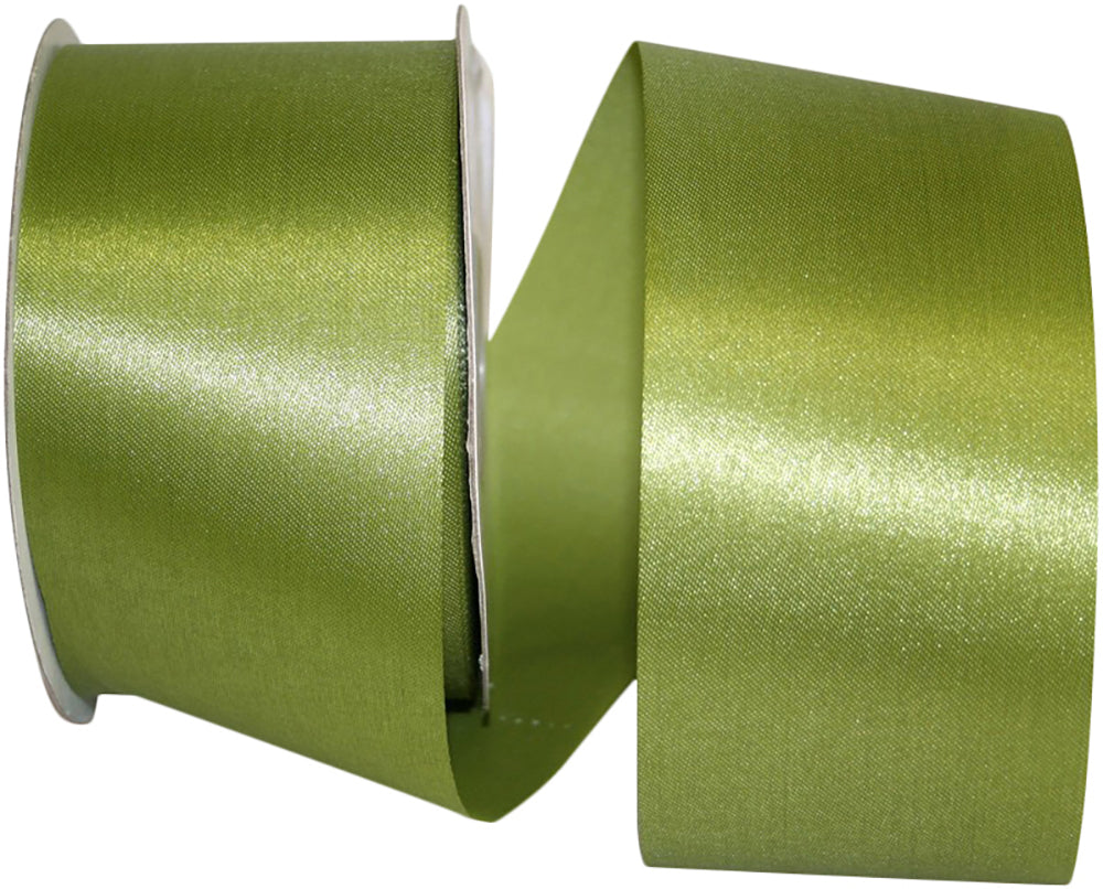 Moss 2-1 2 Inch Aqua Satin Cooler Ribbon for Wreaths & Bows