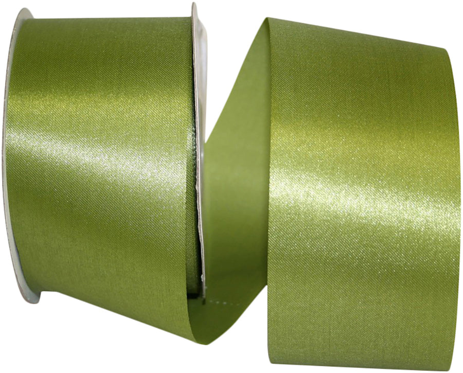 Moss 2-1 2 Inch Aqua Satin Cooler Ribbon for Wreaths & Bows