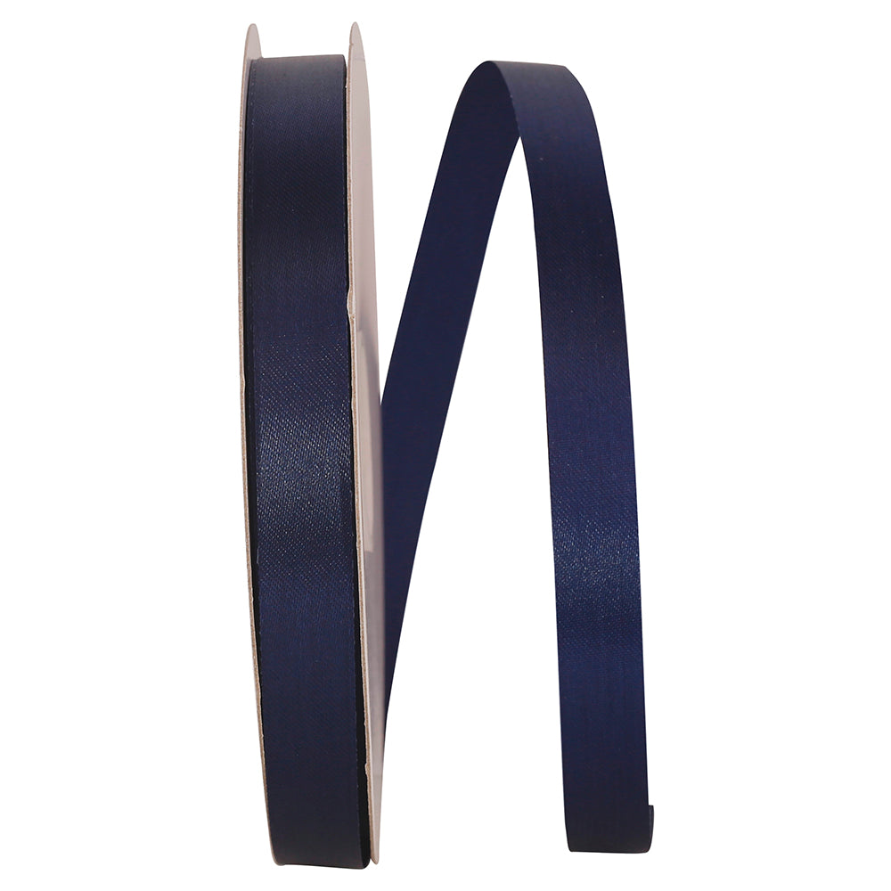Navy 5 8 Inch Aqua Satin Cooler Ribbon for Wreaths & Bows