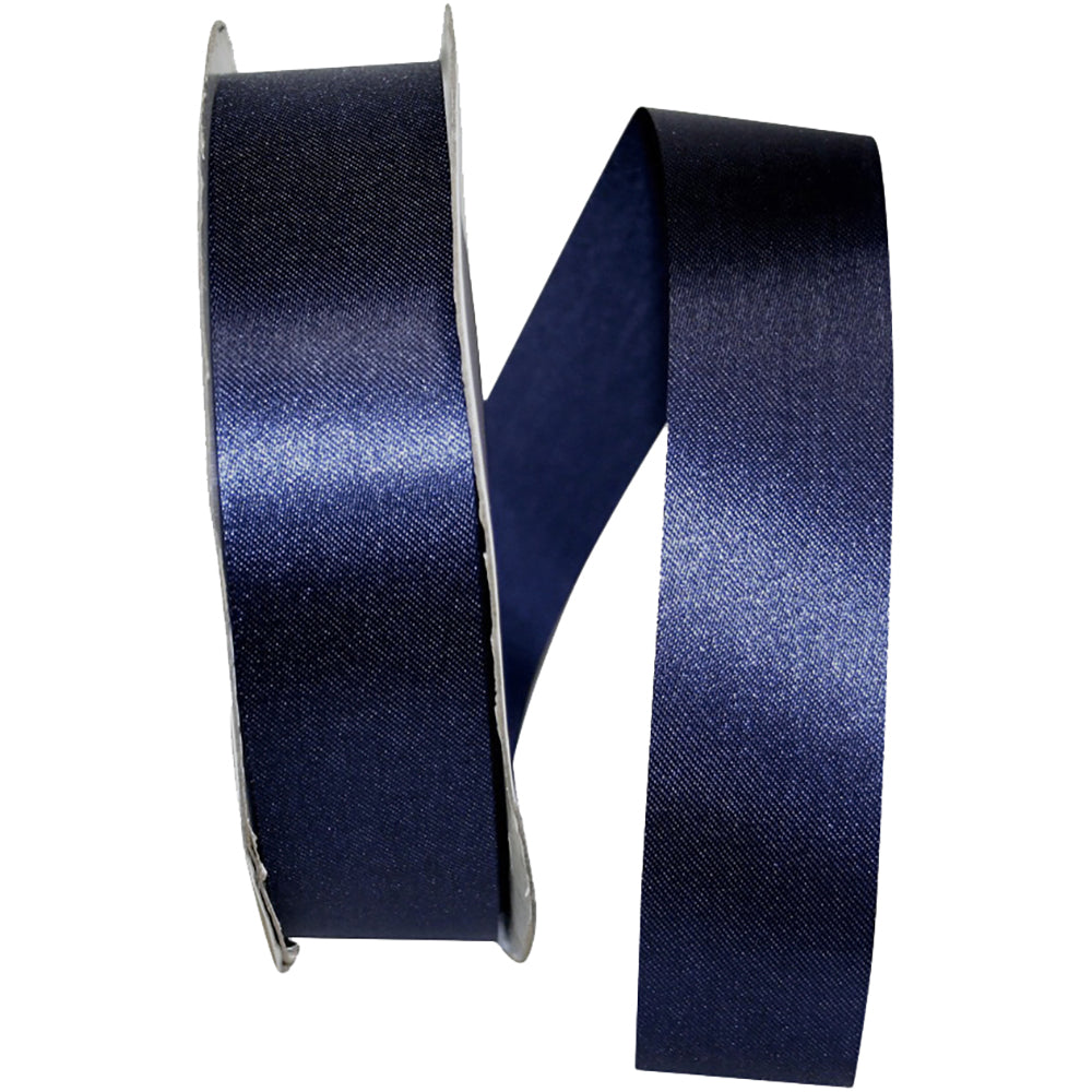 Navy 1-3 8 Inch Aqua Satin Cooler Ribbon for Wreaths & Bows