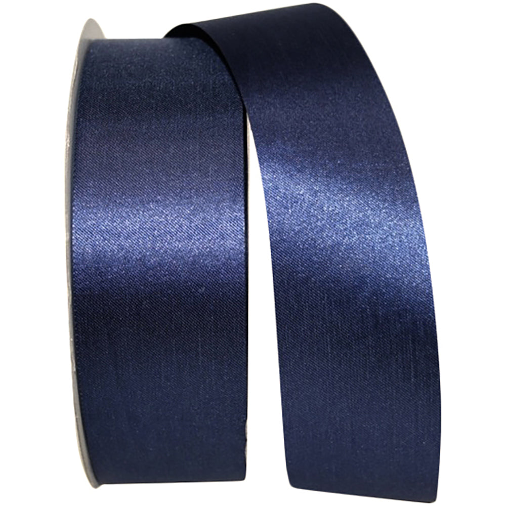 Navy 1-7 8 Inch Aqua Satin Cooler Ribbon for Wreaths & Bows