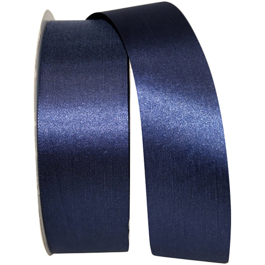 Navy 1-7 8 Inch Aqua Satin Cooler Ribbon for Wreaths & Bows