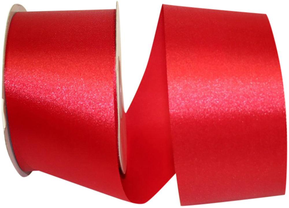 Red 2-1 2 Inch Aqua Satin Cooler Ribbon for Wreaths & Bows