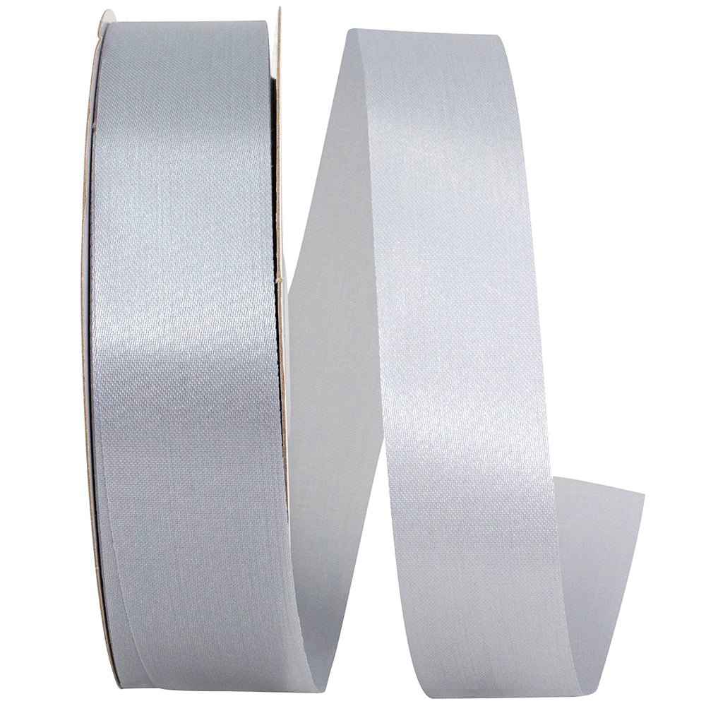 Silver 1-3 8 Inch Aqua Satin Cooler Ribbon for Wreaths & Bows