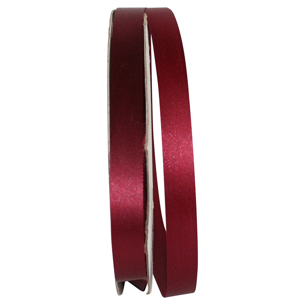 Burgundy Aqua Satin Cooler Ribbon 5/8 Inch for Wreaths
