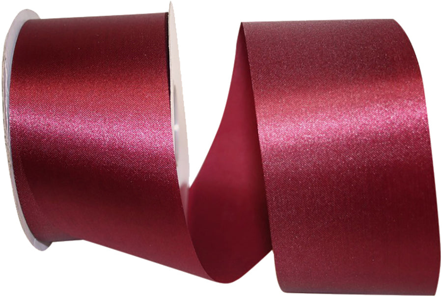 Burgundy Aqua Satin Cooler Ribbon 2-1/2 Inch for Bows