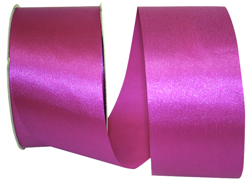 Fuchsia 2-1 2 Inch Aqua Satin Cooler Ribbon for Wreaths & Bows