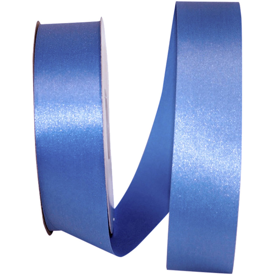 French 1-3 8 Inch Aqua Satin Cooler Ribbon for Wreaths & Bows