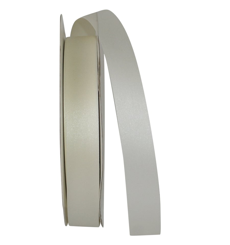 Eggshell 7 8 Inch Aqua Satin Cooler Ribbon for Wreaths & Bows