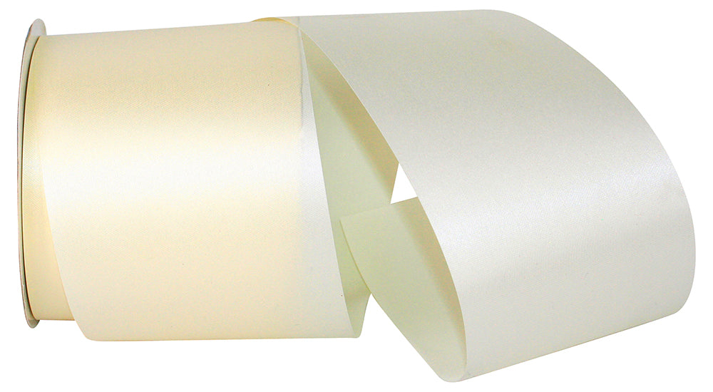 Eggshell 4 Inch Aqua Satin Cooler Ribbon for Wreaths & Bows