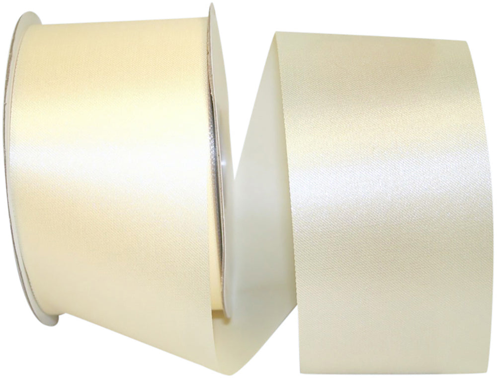 Eggshell 2-1 2 Inch Aqua Satin Cooler Ribbon for Wreaths & Bows