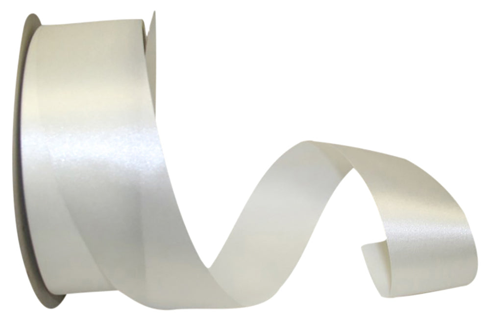 Ivory 1-7 8 Inch Aqua Satin Cooler Ribbon for Wreaths & Bows