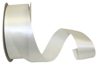 Ivory 1-7 8 Inch Aqua Satin Cooler Ribbon for Wreaths & Bows