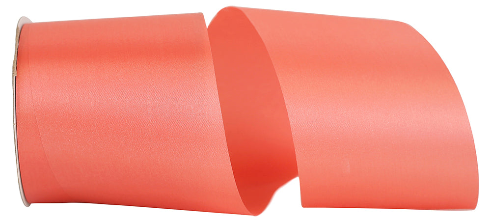 Coral 4 Inch Aqua Satin Cooler Ribbon for Wreaths & Bows