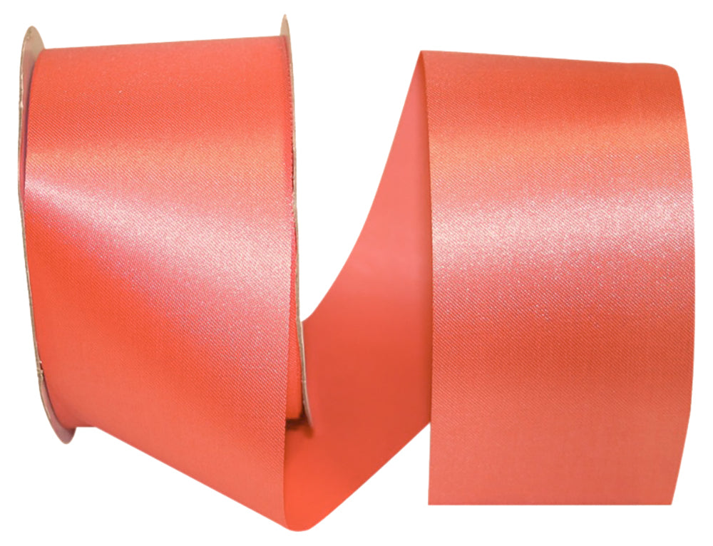Coral 2-1 2 Inch Aqua Satin Cooler Ribbon for Wreaths & Bows