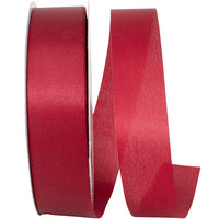 Aqua Satin Ribbon 1-3/8 Inch Scarlet for Wreaths and Bows