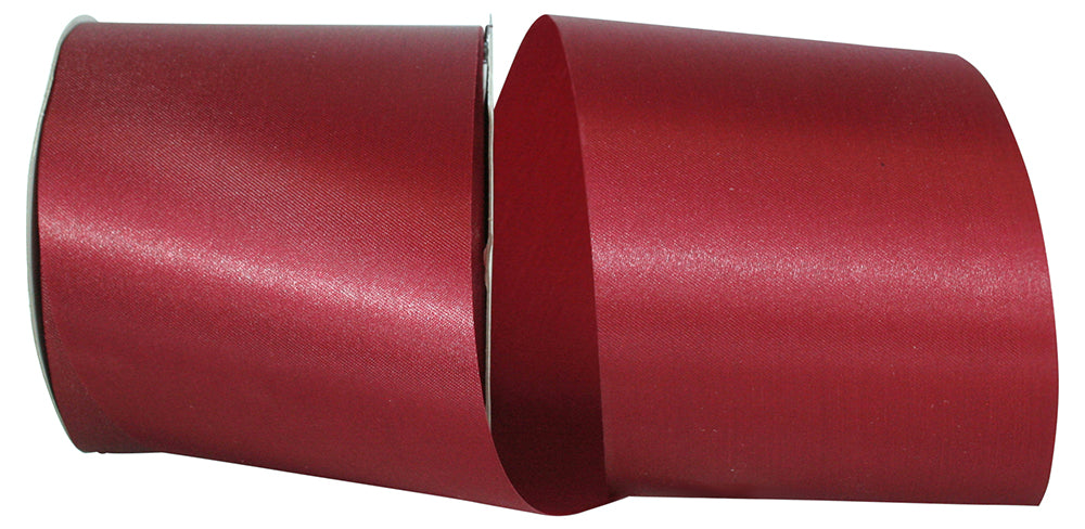 Scarlet Aqua Satin Cooler Ribbon 4 Inch for Wreaths