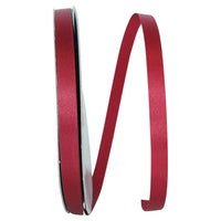 Aqua Satin Cooler Ribbon 3/8 Inch Scarlet for Bows