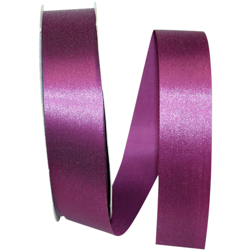 Plum 1-3 8 Inch Aqua Satin Cooler Ribbon for Wreaths & Bows