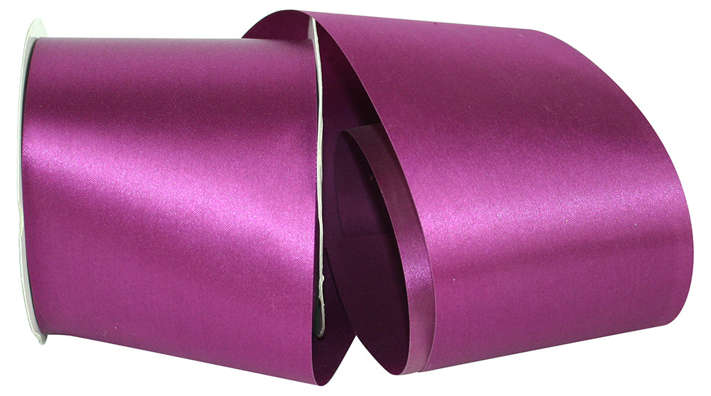 Plum 4 Inch Aqua Satin Cooler Ribbon for Wreaths & Bows
