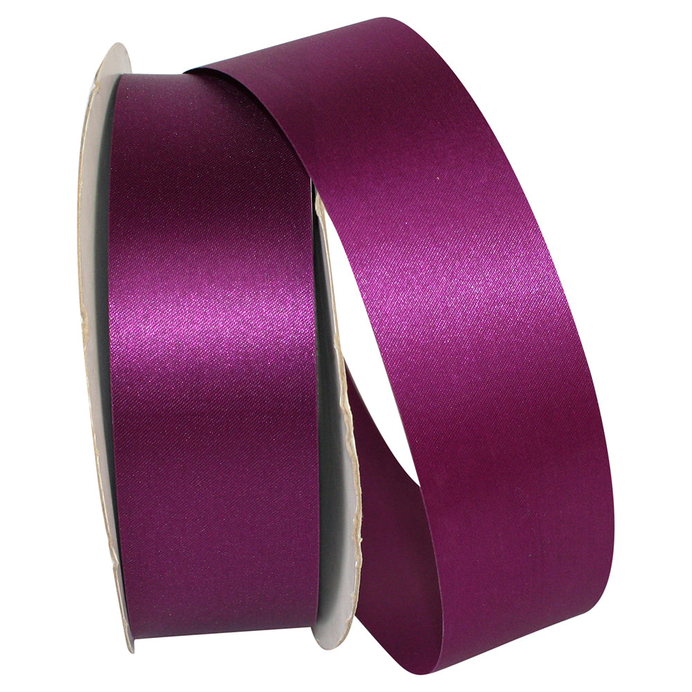 Plum 1-7 8 Inch Aqua Satin Cooler Ribbon for Wreaths & Bows