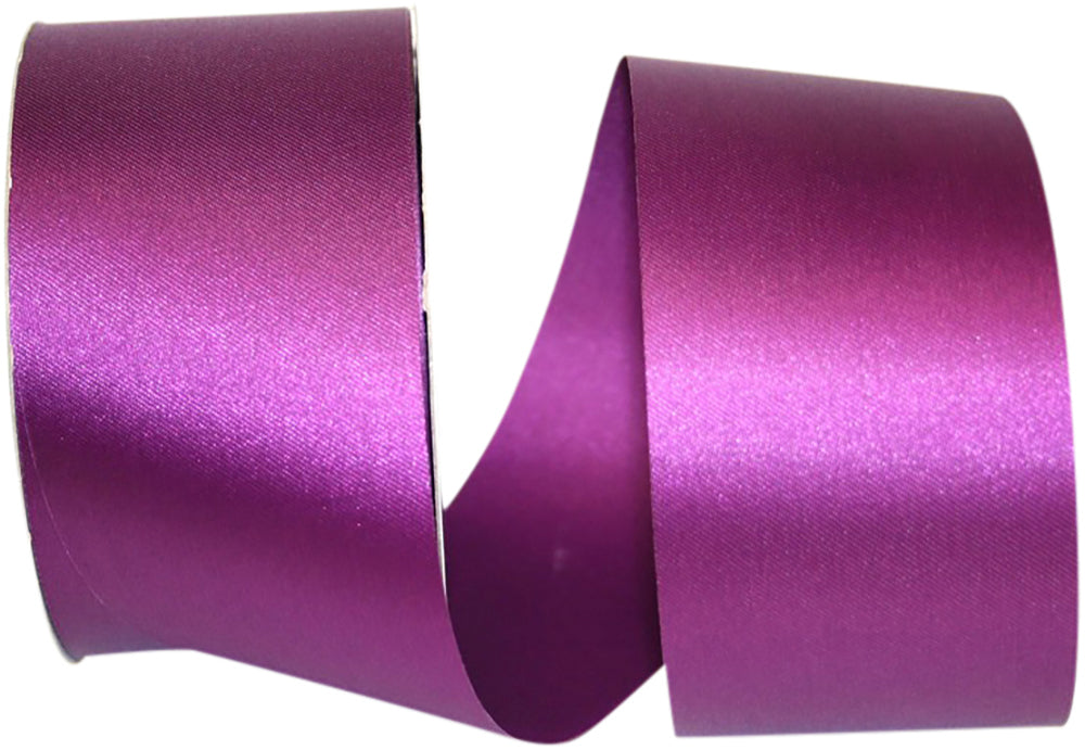 Plum 2-1 2 Inch Aqua Satin Cooler Ribbon for Wreaths & Bows