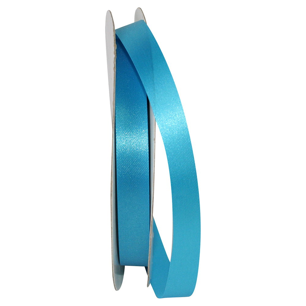 Turquoise Aqua Satin Cooler Ribbon 5/8 Inch for Bows