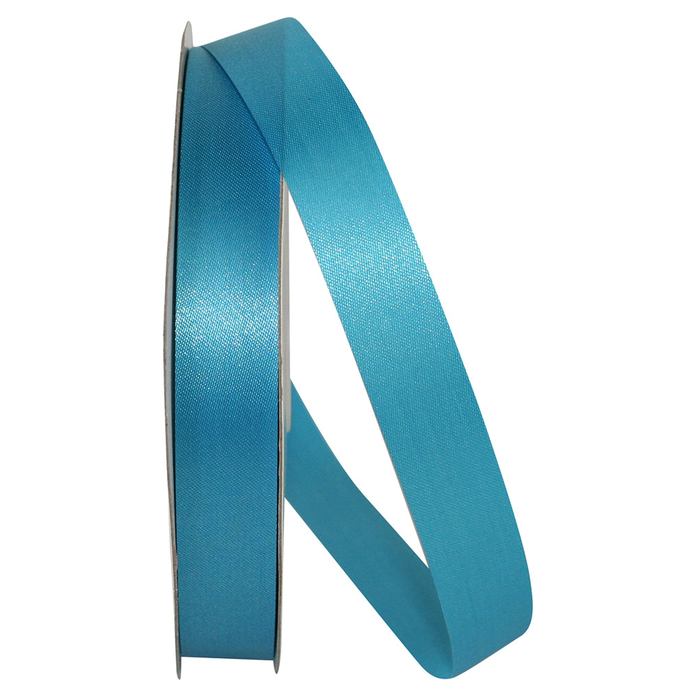 Turquoise Aqua Satin Cooler Ribbon 7/8 Inch for Bows