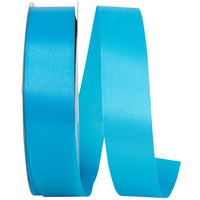 Turquoise Aqua Satin Cooler Ribbon 1-3/8 Inch 100Yds