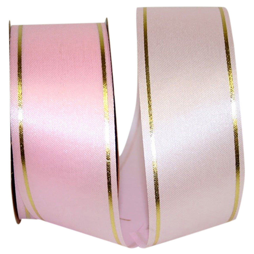 Pink 1-7 8 Inch Bi-Stripe Ribbon for Wreaths & Bows