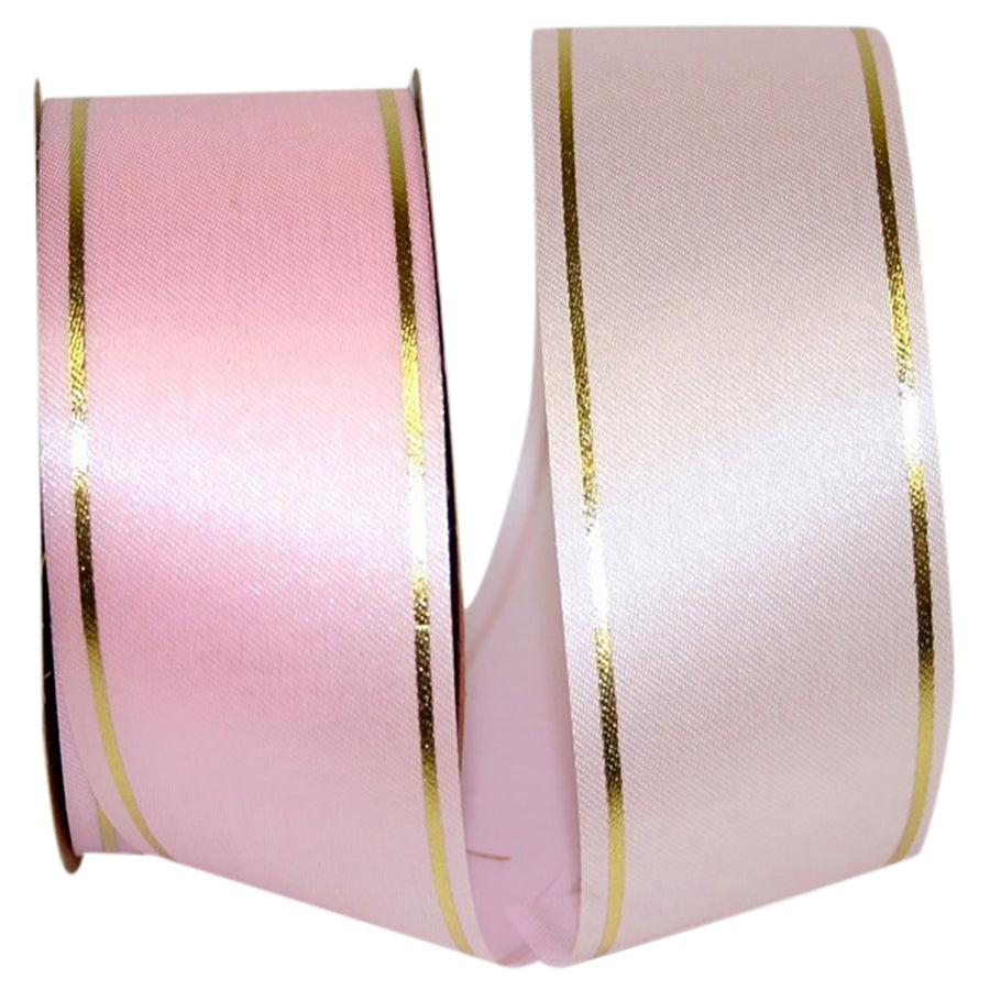 Pink 1-7 8 Inch Bi-Stripe Ribbon for Wreaths & Bows