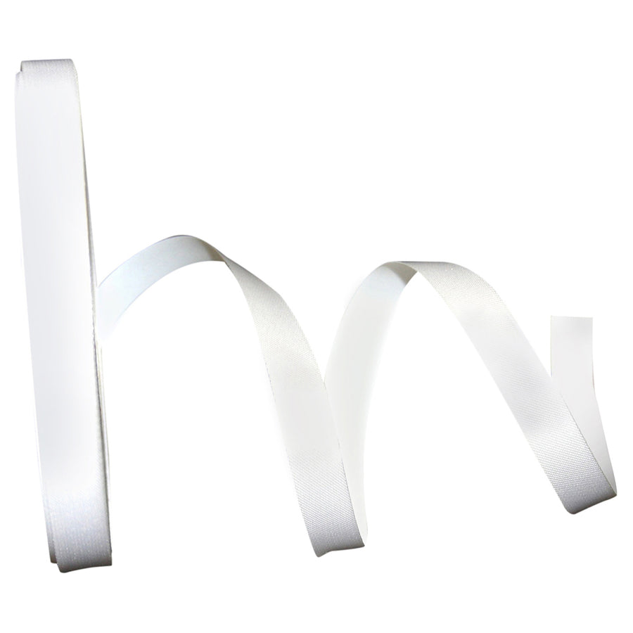 White 3 8 Inch Perfect Printer Ribbon for Wreaths & Bows
