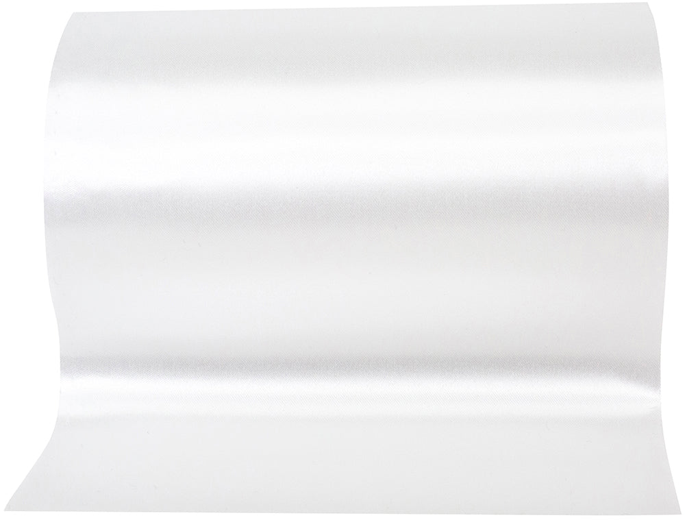 White 6 Inch Perfect Printer Ribbon for Wreaths & Bows
