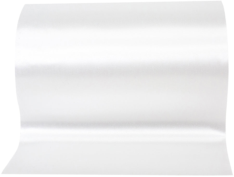 White 6 Inch Perfect Printer Ribbon for Wreaths & Bows