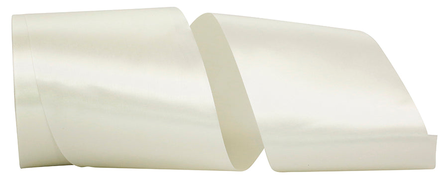 Ivory 4 Inch Perfect Printer Ribbon for Wreaths & Bows