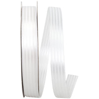 White 7 8 Inch Tux Stripe Cooler Ribbon for Wreaths & Bows