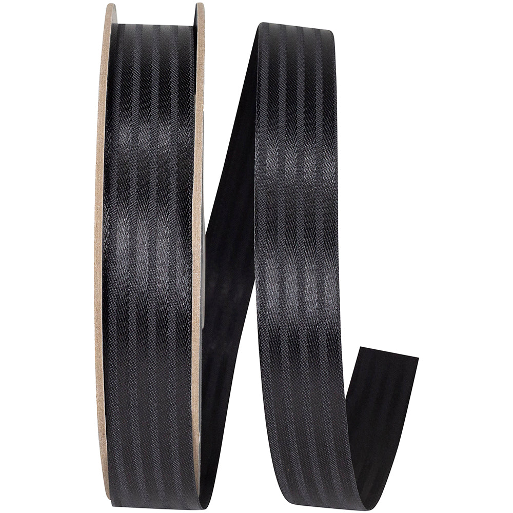 Black 7 8 Inch Tux Stripe Cooler Ribbon for Wreaths & Bows