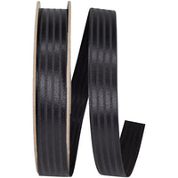 Black 7 8 Inch Tux Stripe Cooler Ribbon for Wreaths & Bows