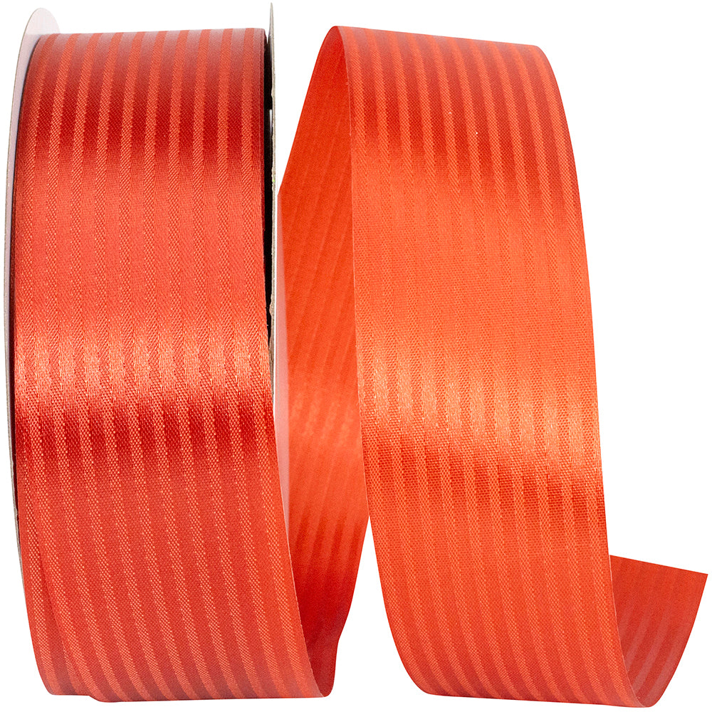 Rust 1-7 8 Inch Tux Stripe Cooler Ribbon for Wreaths & Bows