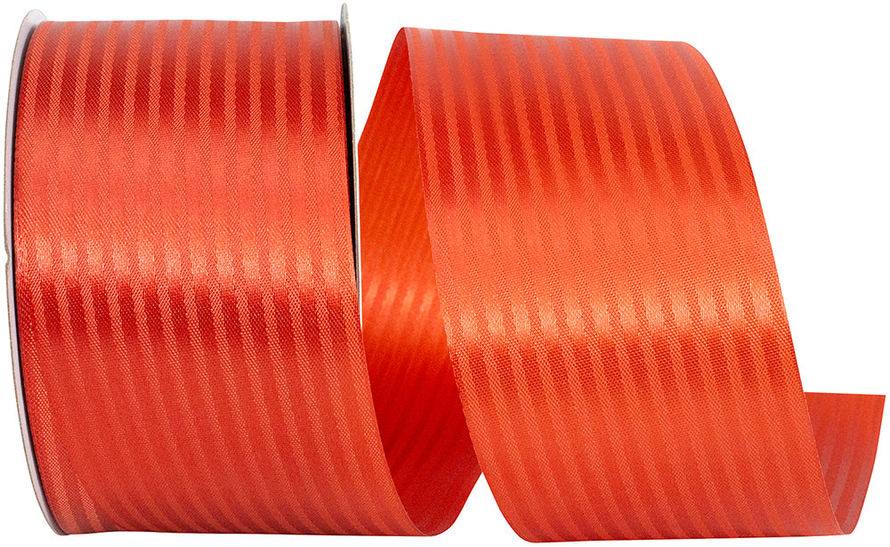 Rust 2-1 2 Inch Tux Stripe Cooler Ribbon for Wreaths & Bows