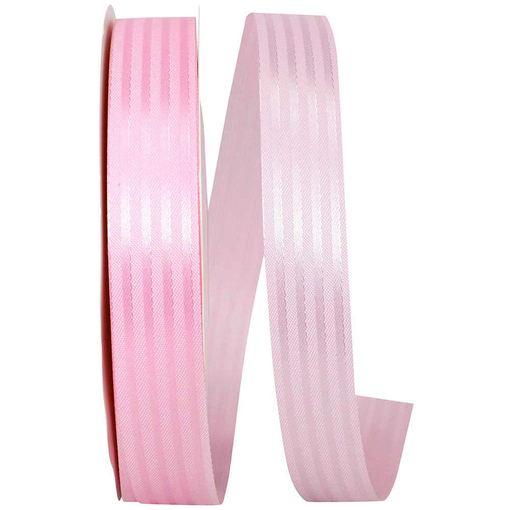 Pink 7 8 Inch Tux Stripe Cooler Ribbon for Wreaths & Bows