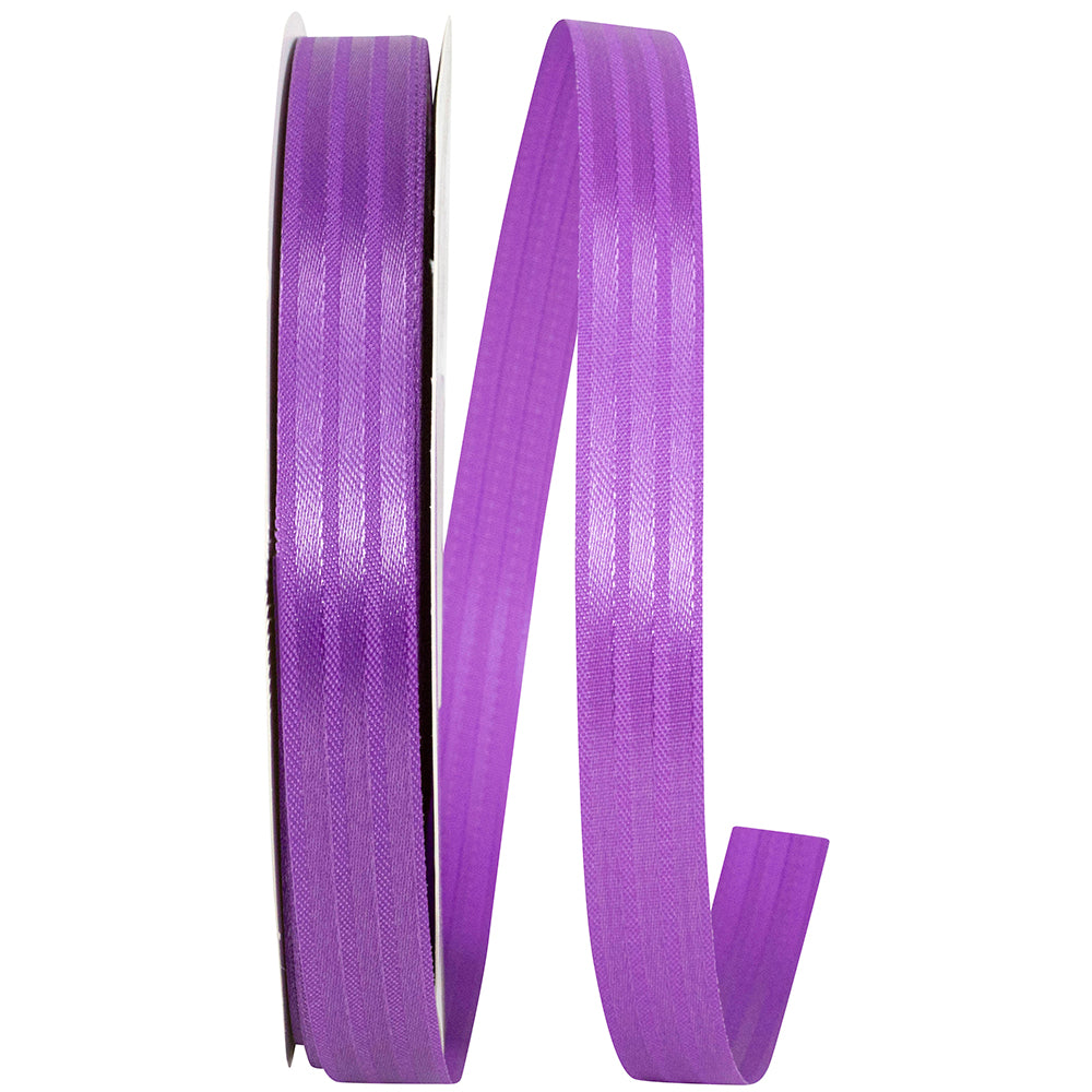 Purple 5 8 Inch Tux Stripe Cooler Ribbon for Wreaths & Bows