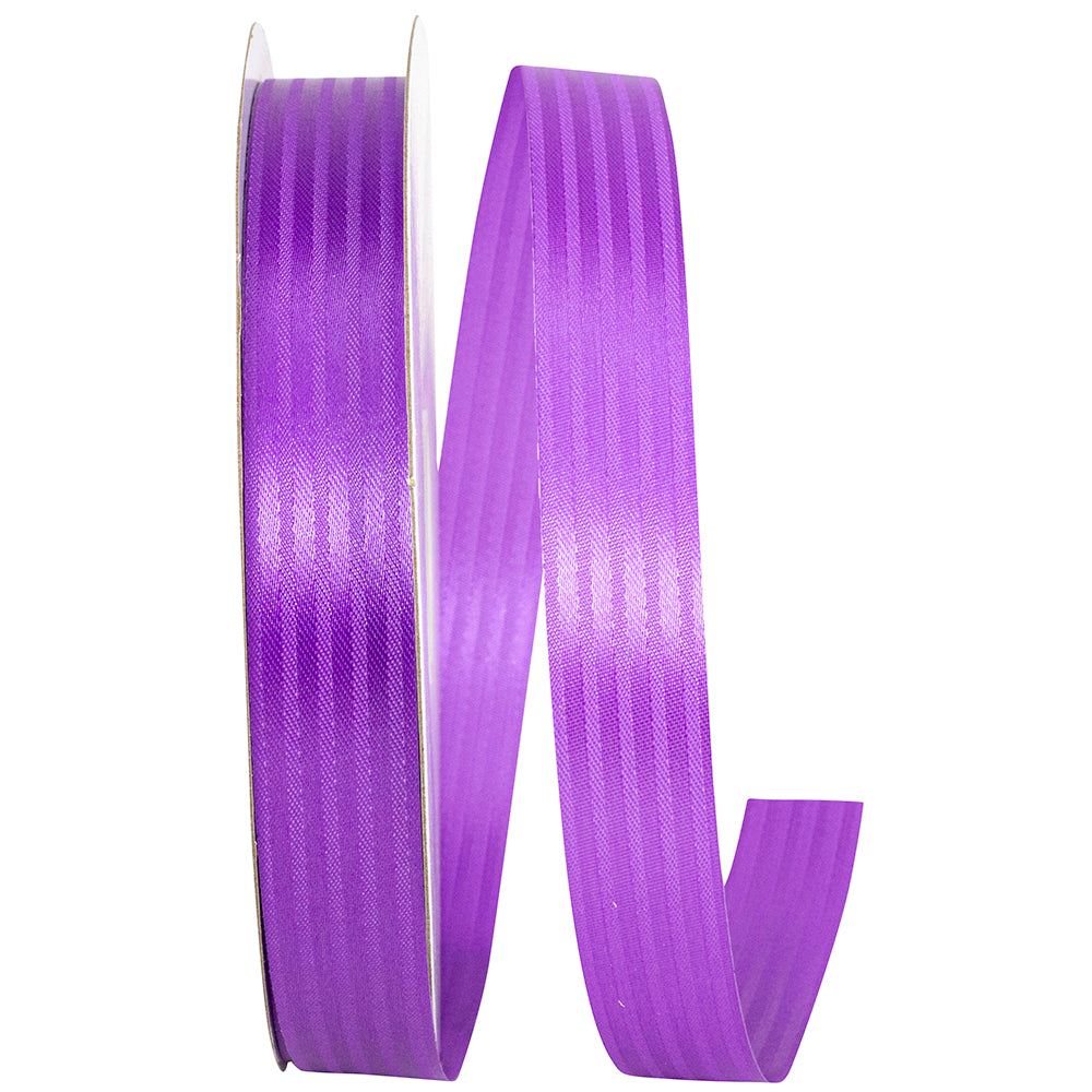 Purple 7 8 Inch Tux Stripe Cooler Ribbon for Wreaths & Bows