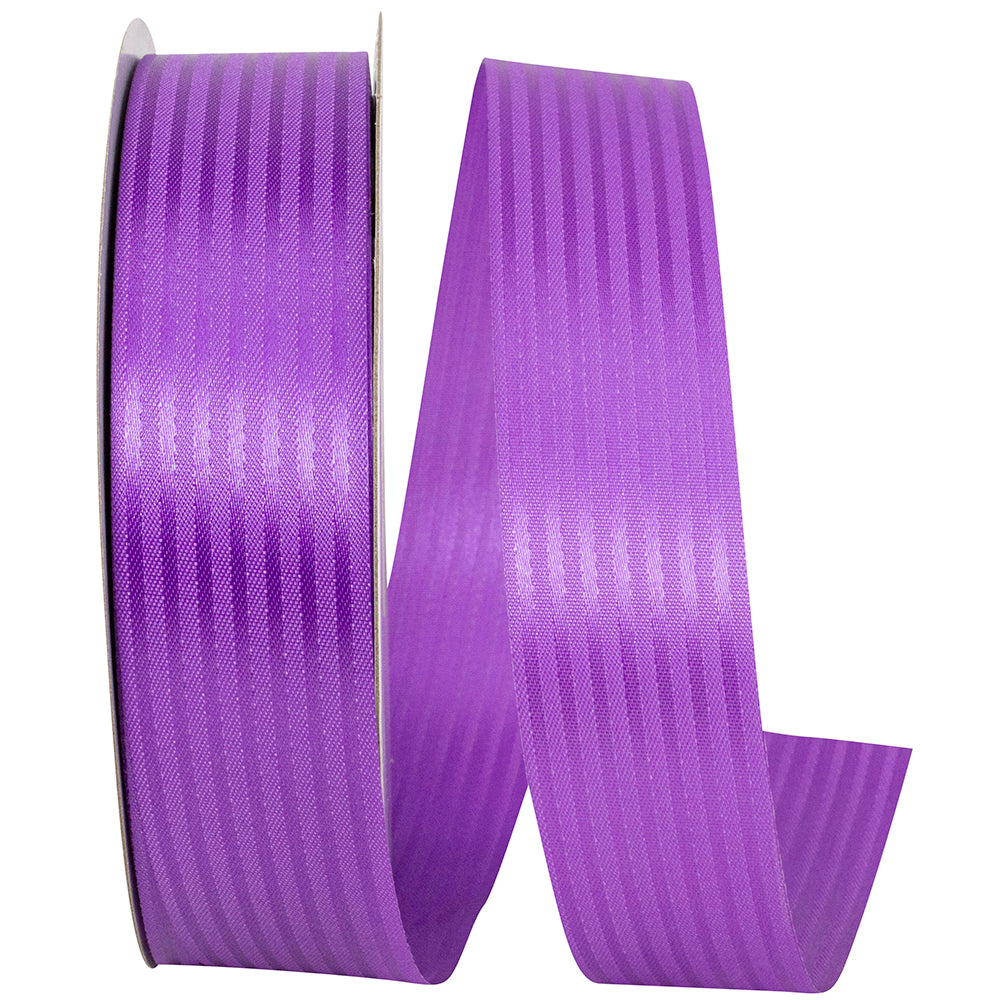 Purple 1-3 8 Inch Tux Stripe Cooler Ribbon for Wreaths & Bows