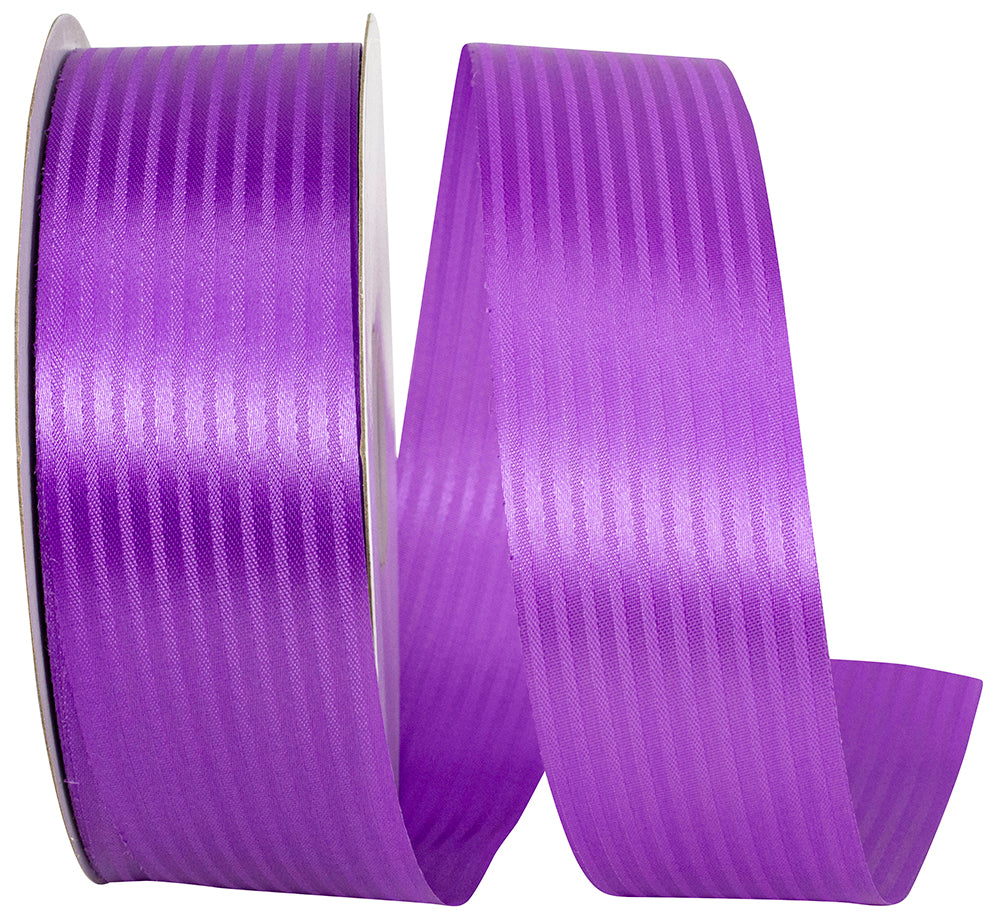 Purple 1-7 8 Inch Tux Stripe Cooler Ribbon for Wreaths & Bows