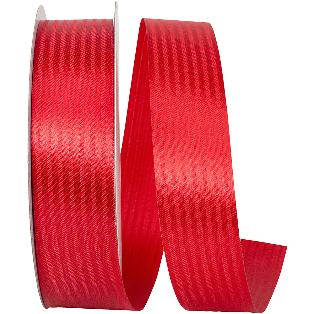 Red 1-3 8 Inch Tux Stripe Cooler Ribbon for Wreaths & Bows