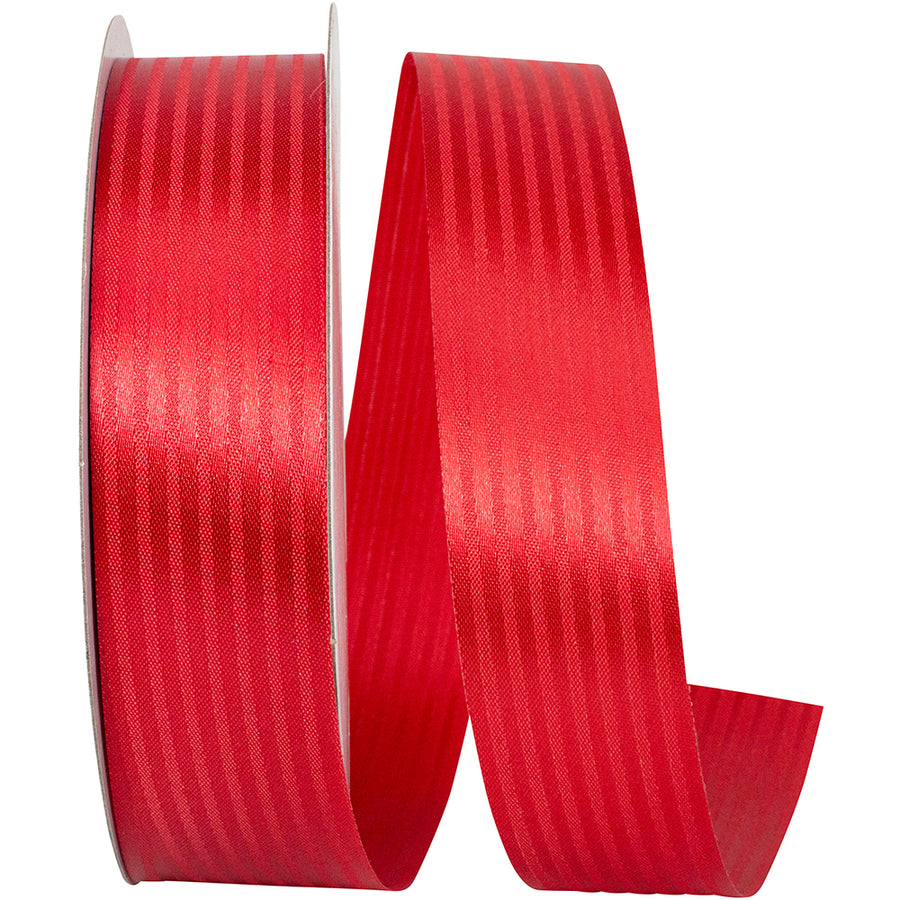 Red 1-3 8 Inch Tux Stripe Cooler Ribbon for Wreaths & Bows