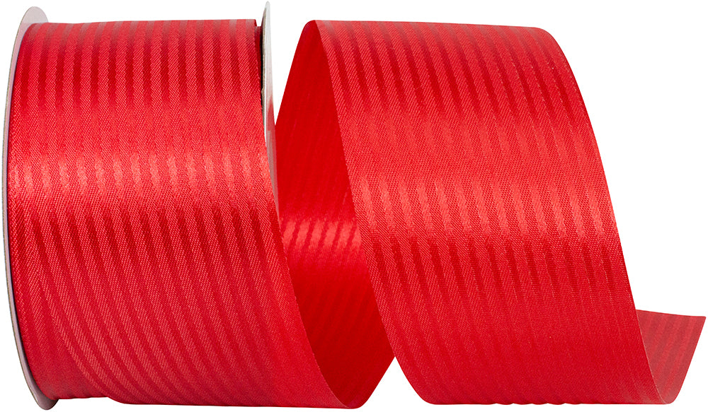 Red 2-1 2 Inch Tux Stripe Cooler Ribbon for Wreaths & Bows
